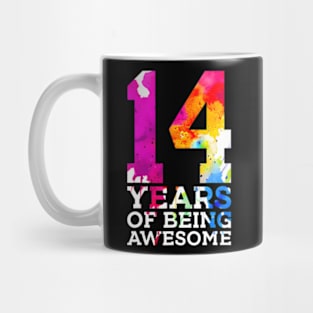 14 Years Of Being Awesome 14Th Birthday Mug